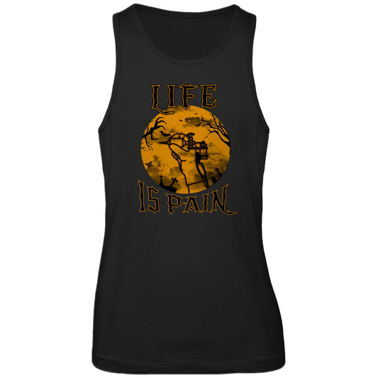 Life is pain - Herren Tank Top Clothes  Black S  Tattoo Fashion von inked-mafia.de. Dieses Teil gehört in jeden Kleiderschrank eines inked-rebels! Finde ideale Geschenke für Tätowierte, Tattoofans oder Tätowierer.