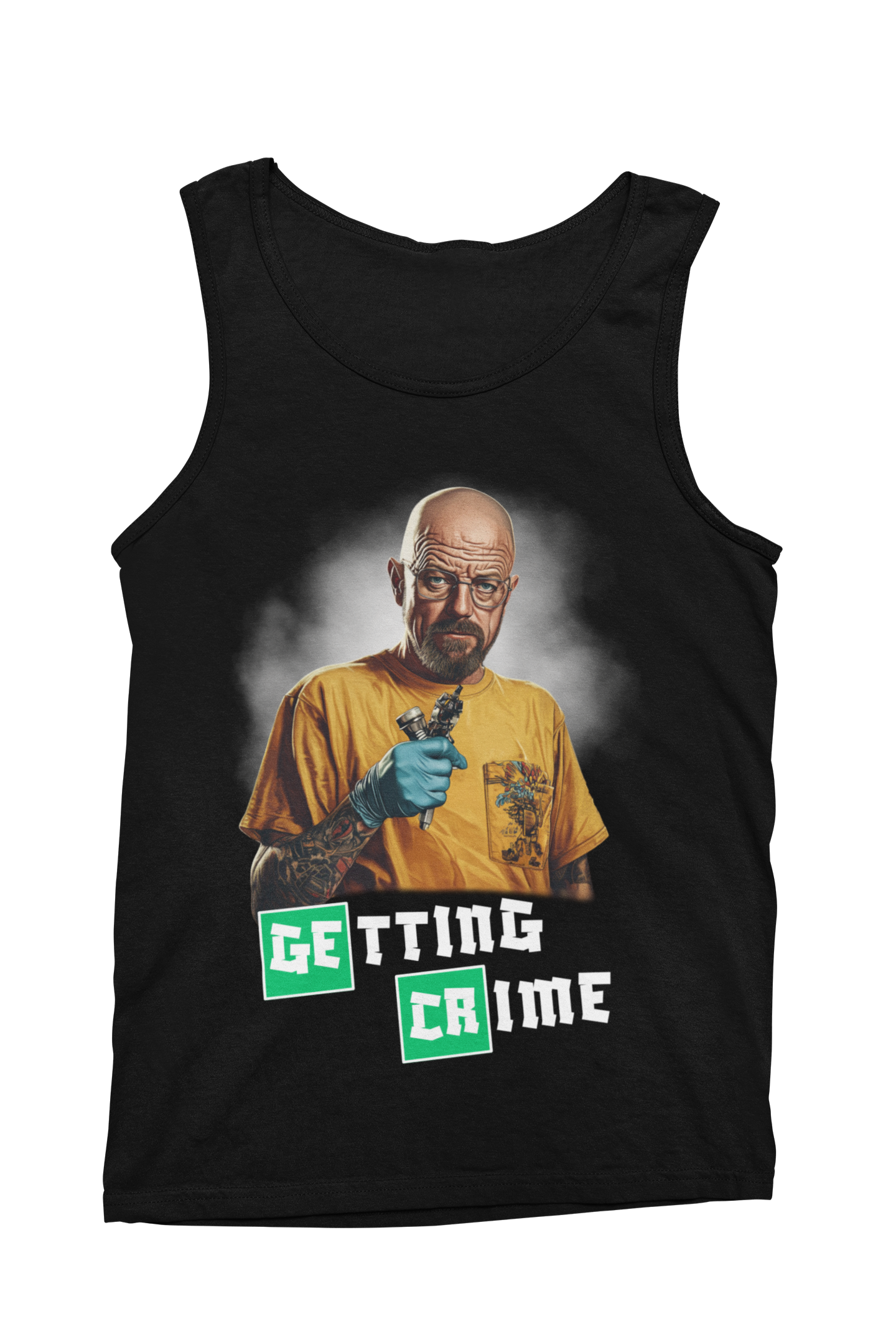 Getting Crime - Herren Tank Top Clothes Tattoo Fashion von inked-mafia.de. Dieses Teil gehört in jeden Kleiderschrank eines inked-rebels! Finde ideale Geschenke für Tätowierte, Tattoofans oder Tätowierer.