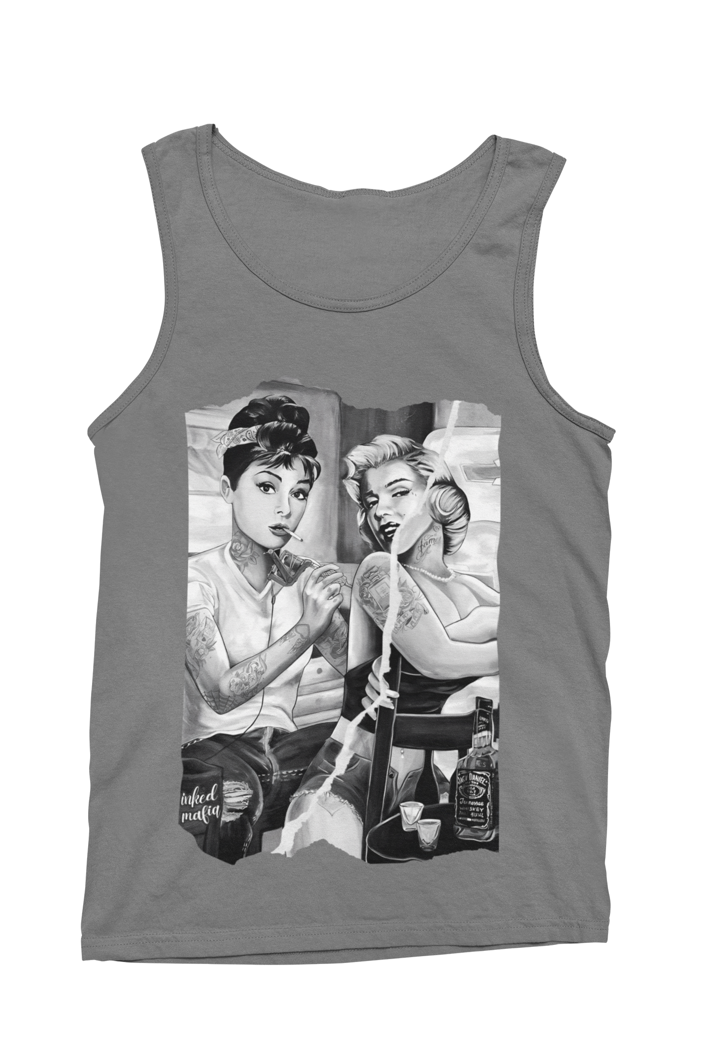 Old Style - Herren Tank Top Clothes Grau S Tattoo Fashion von inked-mafia.de. Dieses Teil gehört in jeden Kleiderschrank eines inked-rebels! Finde ideale Geschenke für Tätowierte, Tattoofans oder Tätowierer.
