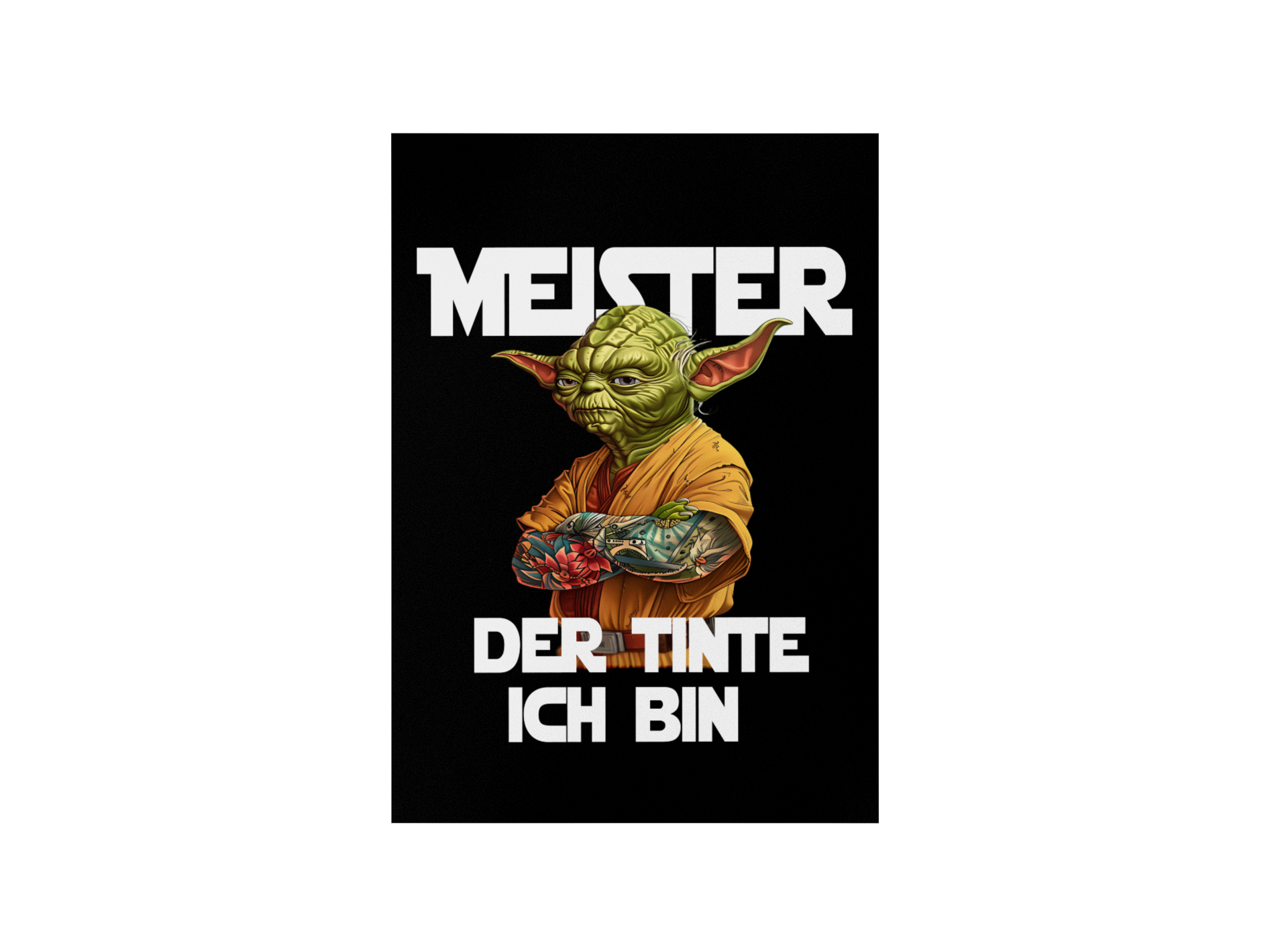 Meister der Tinte - Poster Poster     Tattoo Fashion von inked-mafia.de. Dieses Teil gehört in jeden Kleiderschrank eines inked-rebels! Finde ideale Geschenke für Tätowierte, Tattoofans oder Tätowierer.