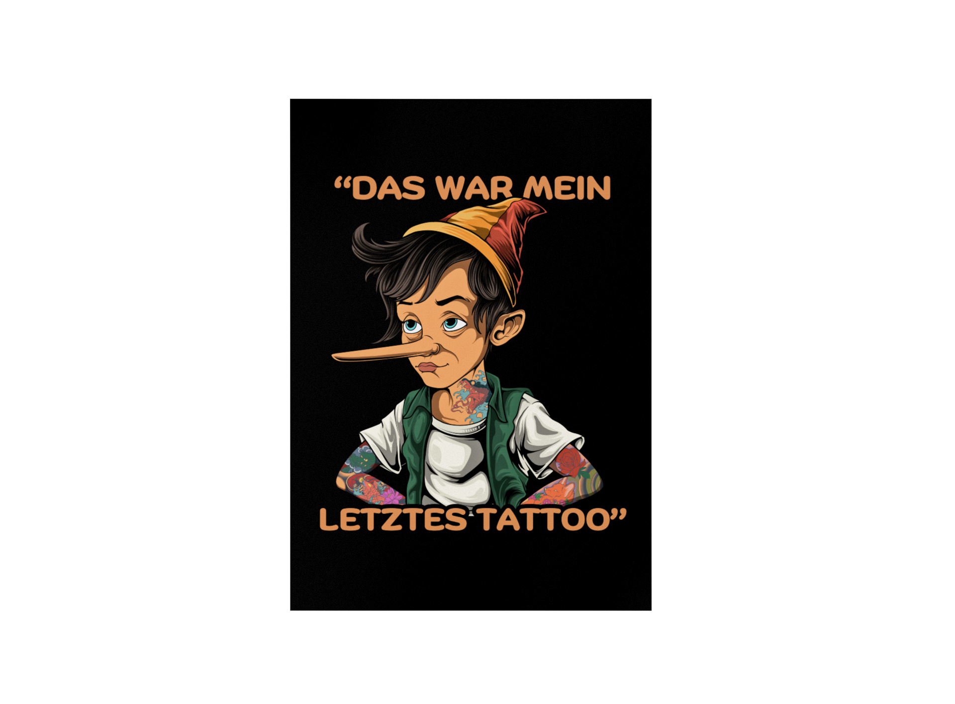 Inkocchio - Poster Poster     Tattoo Fashion von inked-mafia.de. Dieses Teil gehört in jeden Kleiderschrank eines inked-rebels! Finde ideale Geschenke für Tätowierte, Tattoofans oder Tätowierer.