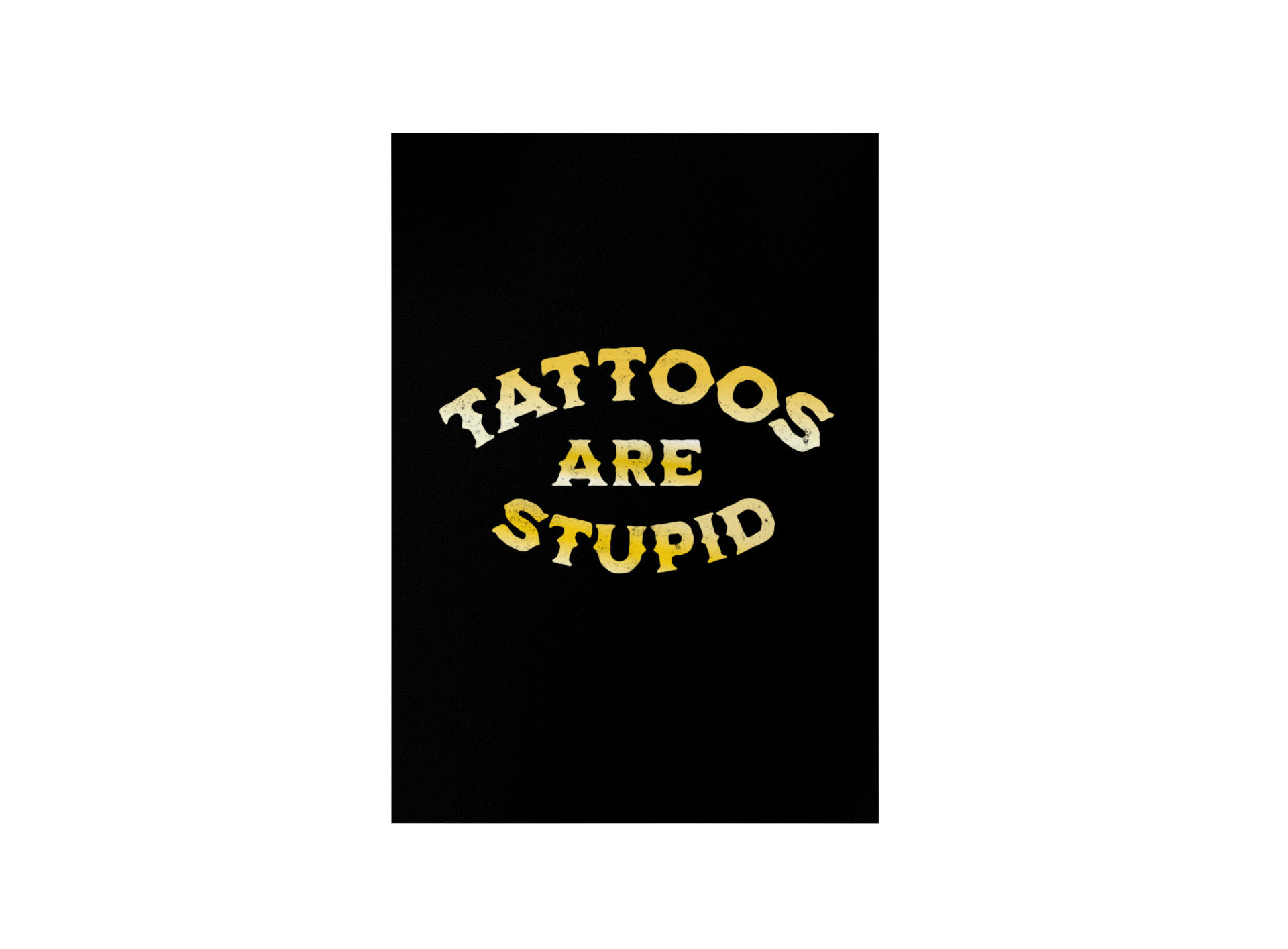 Stupid - Poster Poster     Tattoo Fashion von inked-mafia.de. Dieses Teil gehört in jeden Kleiderschrank eines inked-rebels! Finde ideale Geschenke für Tätowierte, Tattoofans oder Tätowierer.