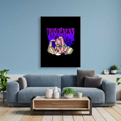 Uniqueness - Poster Poster  90cm x 120cm   Tattoo Fashion von inked-mafia.de. Dieses Teil gehört in jeden Kleiderschrank eines inked-rebels! Finde ideale Geschenke für Tätowierte, Tattoofans oder Tätowierer.