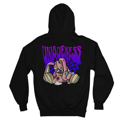 Uniqueness - Heavy Oversized Backprint Hoodie Hoodie  XS Schwarz  Tattoo Fashion von inked-mafia.de. Dieses Teil gehört in jeden Kleiderschrank eines inked-rebels! Finde ideale Geschenke für Tätowierte, Tattoofans oder Tätowierer.