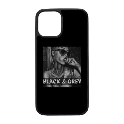 Black & grey - iPhone Hülle CoverLarge     Tattoo Fashion von inked-mafia.de. Dieses Teil gehört in jeden Kleiderschrank eines inked-rebels! Finde ideale Geschenke für Tätowierte, Tattoofans oder Tätowierer.