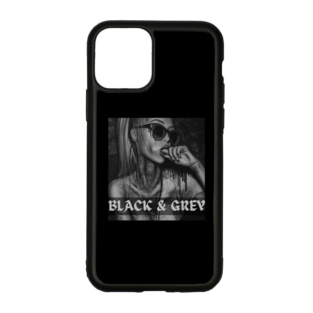 Black & grey - iPhone Hülle CoverLarge     Tattoo Fashion von inked-mafia.de. Dieses Teil gehört in jeden Kleiderschrank eines inked-rebels! Finde ideale Geschenke für Tätowierte, Tattoofans oder Tätowierer.