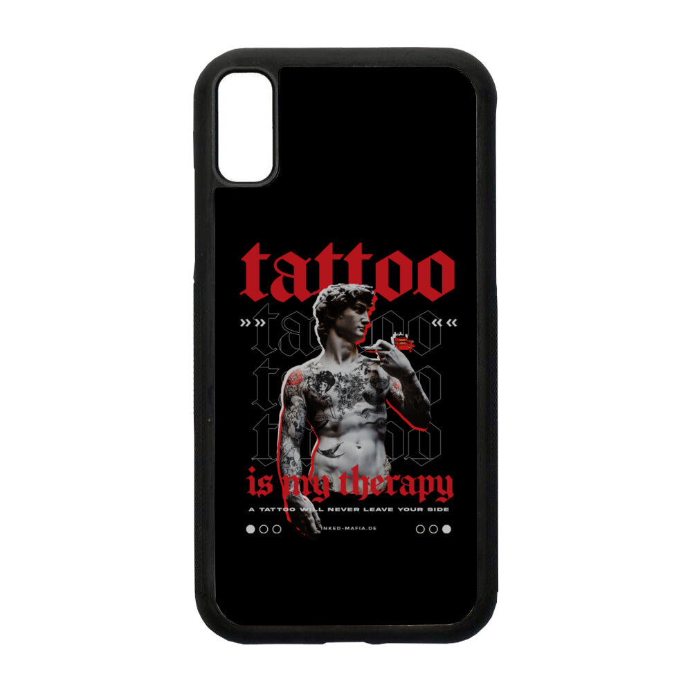 Therapy - iPhone Hülle CoverLarge     Tattoo Fashion von inked-mafia.de. Dieses Teil gehört in jeden Kleiderschrank eines inked-rebels! Finde ideale Geschenke für Tätowierte, Tattoofans oder Tätowierer.