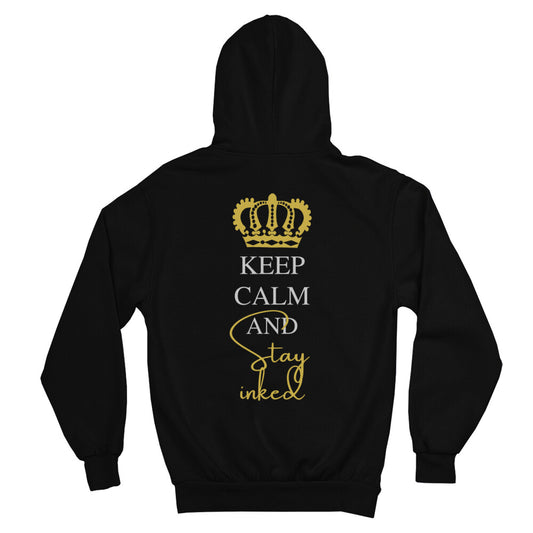 Stay inked - Heavy Oversized Backprint Hoodie Hoodie  XS Schwarz  Tattoo Fashion von inked-mafia.de. Dieses Teil gehört in jeden Kleiderschrank eines inked-rebels! Finde ideale Geschenke für Tätowierte, Tattoofans oder Tätowierer.