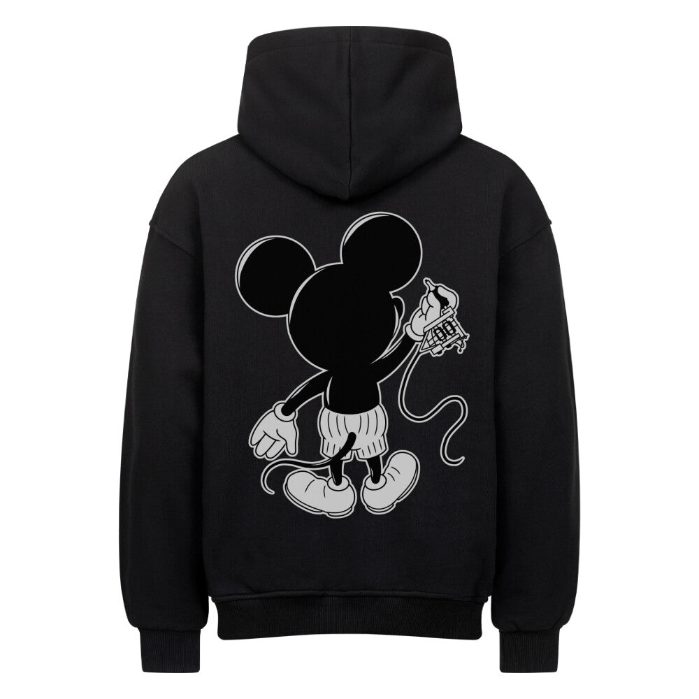 Inking Mouse - Heavy Oversized Backprint Hoodie Hoodie     Tattoo Fashion von inked-mafia.de. Dieses Teil gehört in jeden Kleiderschrank eines inked-rebels! Finde ideale Geschenke für Tätowierte, Tattoofans oder Tätowierer.