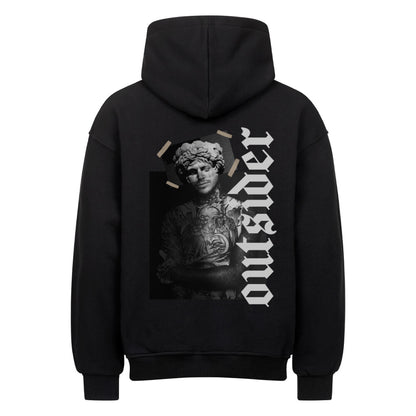 Outsider - Heavy Oversized Backprint Hoodie Hoodie     Tattoo Fashion von inked-mafia.de. Dieses Teil gehört in jeden Kleiderschrank eines inked-rebels! Finde ideale Geschenke für Tätowierte, Tattoofans oder Tätowierer.