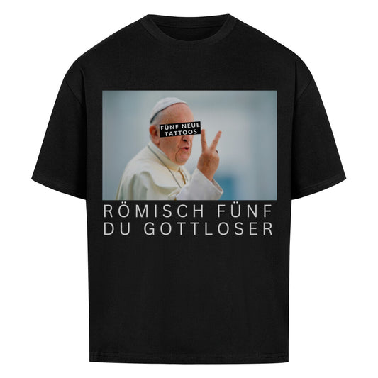 Gottlos - Heavy Oversized Shirt T-Shirt  XS Schwarz 