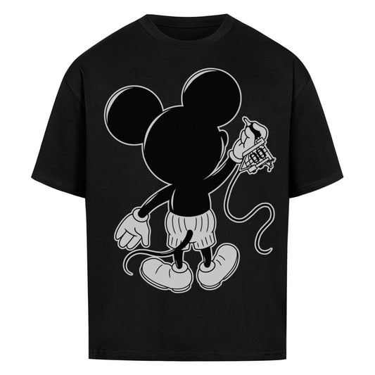 Inking Mouse - Heavy Oversized Shirt T-Shirt  XS Schwarz 
