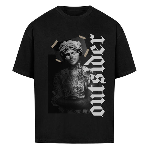 Outsider - Heavy Oversized Shirt T-Shirt  XS Schwarz  Tattoo Fashion von inked-mafia.de. Dieses Teil gehört in jeden Kleiderschrank eines inked-rebels! Finde ideale Geschenke für Tätowierte, Tattoofans oder Tätowierer.