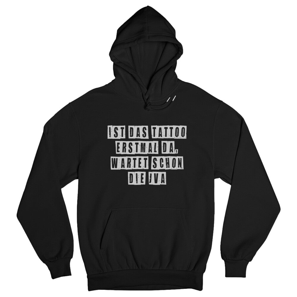 JVA - Hoodie Hoodie  S Schwarz  Tattoo Fashion von inked-mafia.de. Dieses Teil gehört in jeden Kleiderschrank eines inked-rebels! Finde ideale Geschenke für Tätowierte, Tattoofans oder Tätowierer.