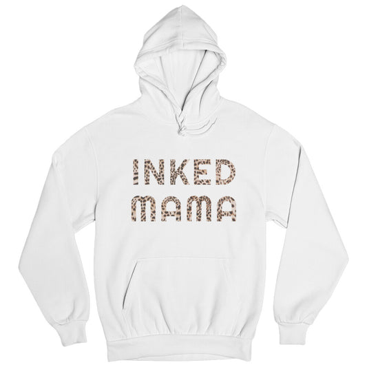 Inked Mama - Hoodie Hoodie  S Weiß  Tattoo Fashion von inked-mafia.de. Dieses Teil gehört in jeden Kleiderschrank eines inked-rebels! Finde ideale Geschenke für Tätowierte, Tattoofans oder Tätowierer.