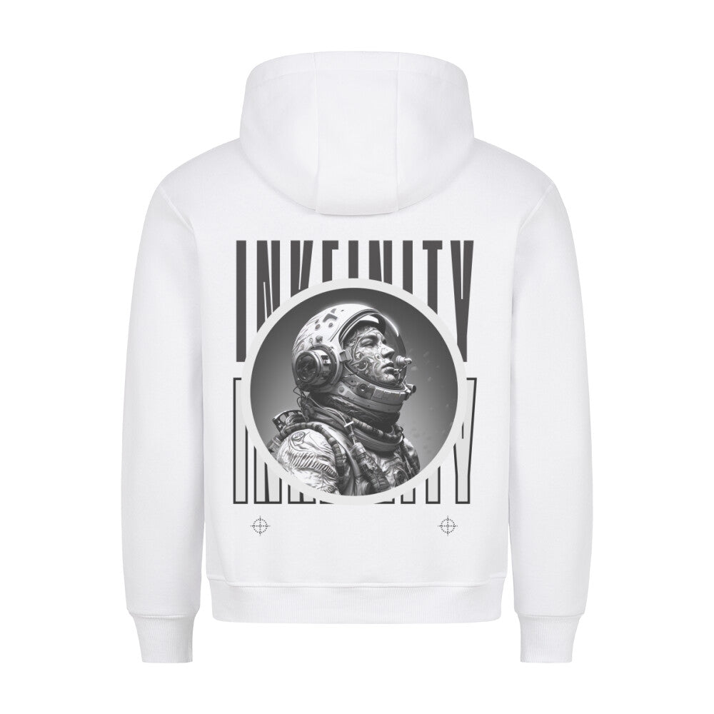 Inkfinity - Backprint Hoodie Hoodie  S Weiß  Tattoo Fashion von inked-mafia.de. Dieses Teil gehört in jeden Kleiderschrank eines inked-rebels! Finde ideale Geschenke für Tätowierte, Tattoofans oder Tätowierer.