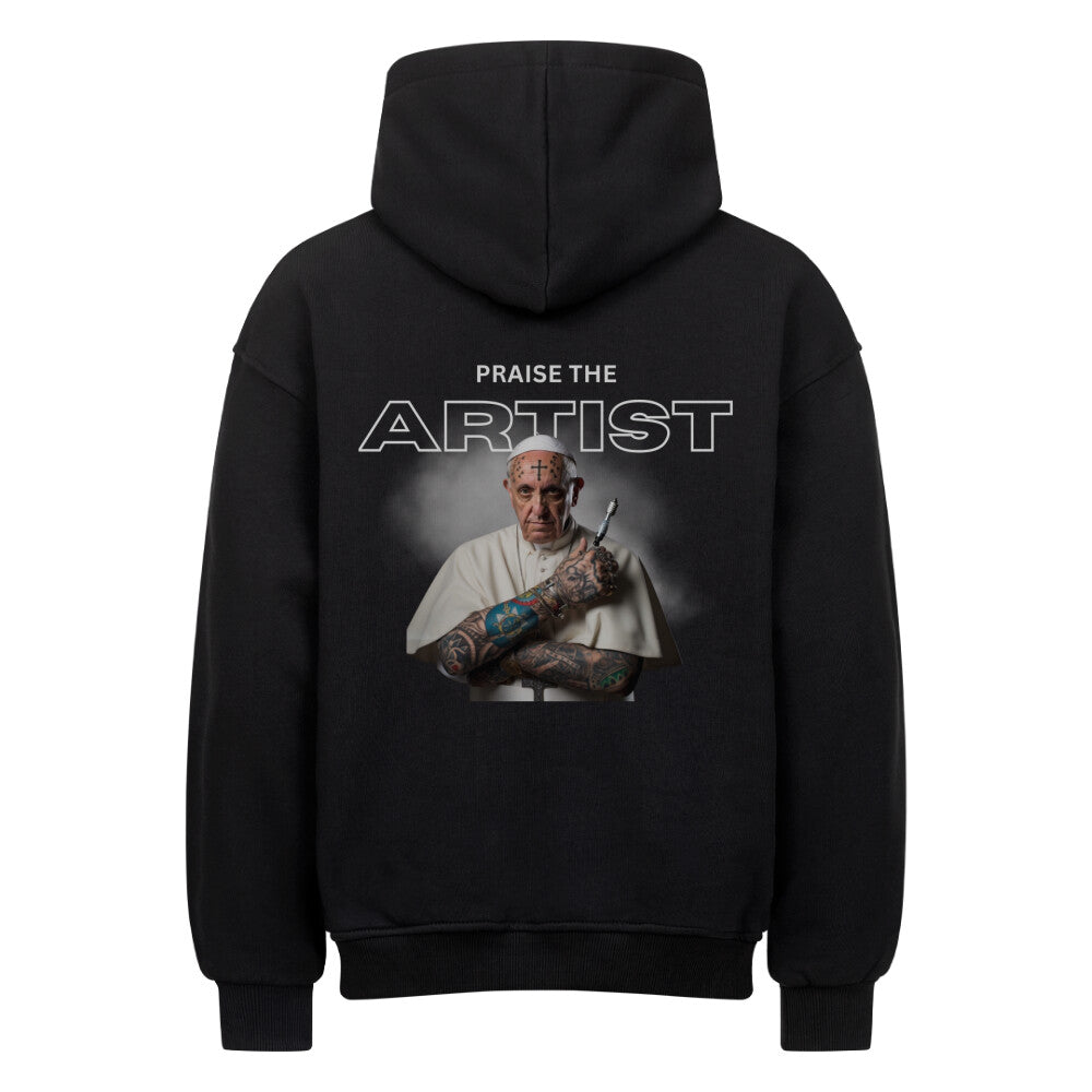 Artist - Heavy Oversized Backprint Hoodie Hoodie  XS Schwarz  Tattoo Fashion von inked-mafia.de. Dieses Teil gehört in jeden Kleiderschrank eines inked-rebels! Finde ideale Geschenke für Tätowierte, Tattoofans oder Tätowierer.