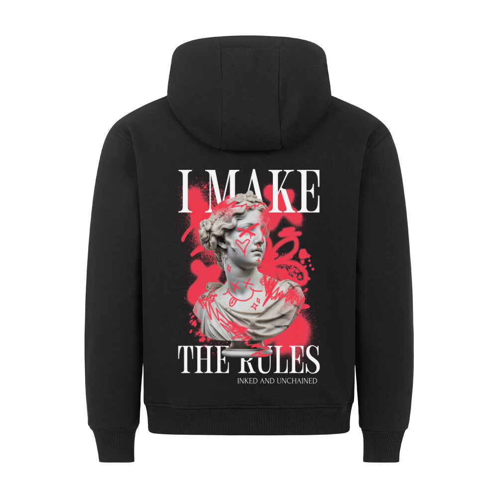 Rules - Backprint Hoodie Hoodie  S Schwarz  Tattoo Fashion von inked-mafia.de. Dieses Teil gehört in jeden Kleiderschrank eines inked-rebels! Finde ideale Geschenke für Tätowierte, Tattoofans oder Tätowierer.