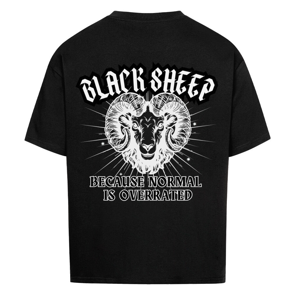 Black Sheep  - Heavy Oversized Backprint Shirt T-Shirt  XS Schwarz  Tattoo Fashion von inked-mafia.de. Dieses Teil gehört in jeden Kleiderschrank eines inked-rebels! Finde ideale Geschenke für Tätowierte, Tattoofans oder Tätowierer.