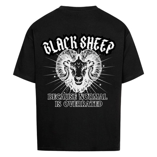 Black Sheep  - Heavy Oversized Backprint Shirt T-Shirt  XS Schwarz  Tattoo Fashion von inked-mafia.de. Dieses Teil gehört in jeden Kleiderschrank eines inked-rebels! Finde ideale Geschenke für Tätowierte, Tattoofans oder Tätowierer.