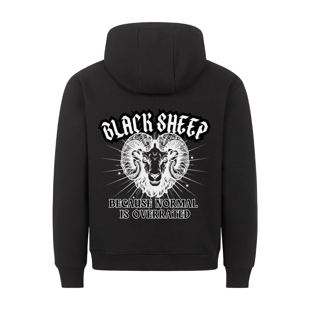 Black Sheep - Backprint Hoodie Hoodie  S Schwarz  Tattoo Fashion von inked-mafia.de. Dieses Teil gehört in jeden Kleiderschrank eines inked-rebels! Finde ideale Geschenke für Tätowierte, Tattoofans oder Tätowierer.