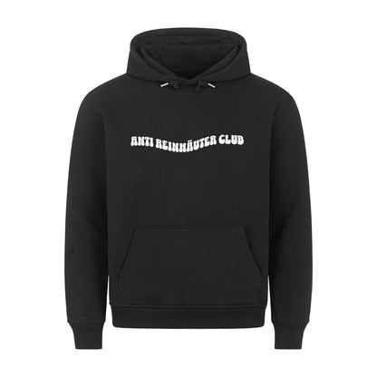 Anti Reinhäuter Club - Backprint Hoodie Hoodie  S Schwarz  Tattoo Fashion von inked-mafia.de. Dieses Teil gehört in jeden Kleiderschrank eines inked-rebels! Finde ideale Geschenke für Tätowierte, Tattoofans oder Tätowierer.