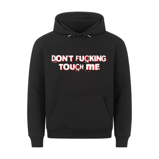 Dont' touch me -  Hoodie Hoodie  S Schwarz  Tattoo Fashion von inked-mafia.de. Dieses Teil gehört in jeden Kleiderschrank eines inked-rebels! Finde ideale Geschenke für Tätowierte, Tattoofans oder Tätowierer.