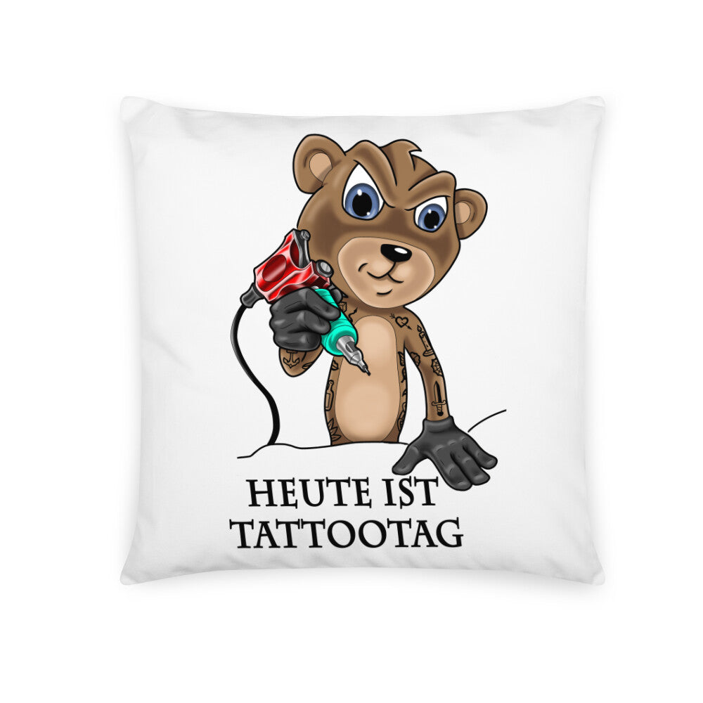 Tattootag - Kissen Pillow     Tattoo Fashion von inked-mafia.de. Dieses Teil gehört in jeden Kleiderschrank eines inked-rebels! Finde ideale Geschenke für Tätowierte, Tattoofans oder Tätowierer.