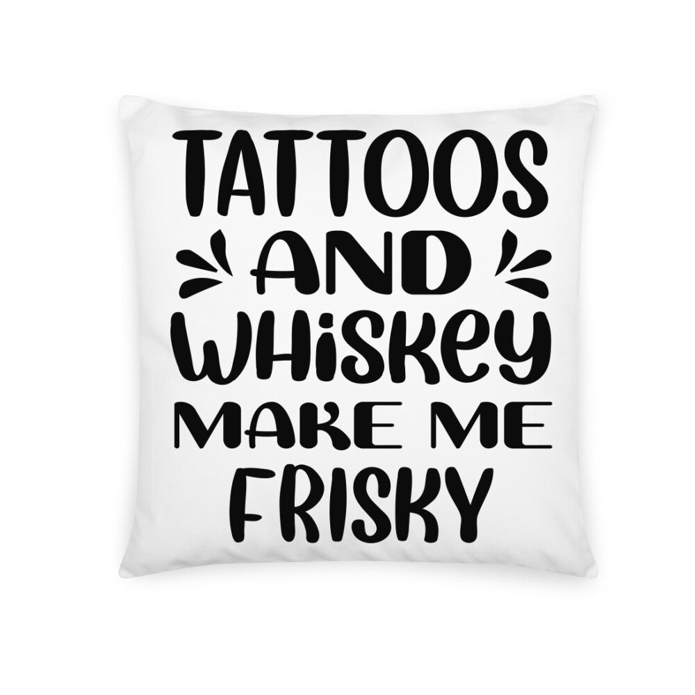 Whiskey - Kissen Pillow     Tattoo Fashion von inked-mafia.de. Dieses Teil gehört in jeden Kleiderschrank eines inked-rebels! Finde ideale Geschenke für Tätowierte, Tattoofans oder Tätowierer.