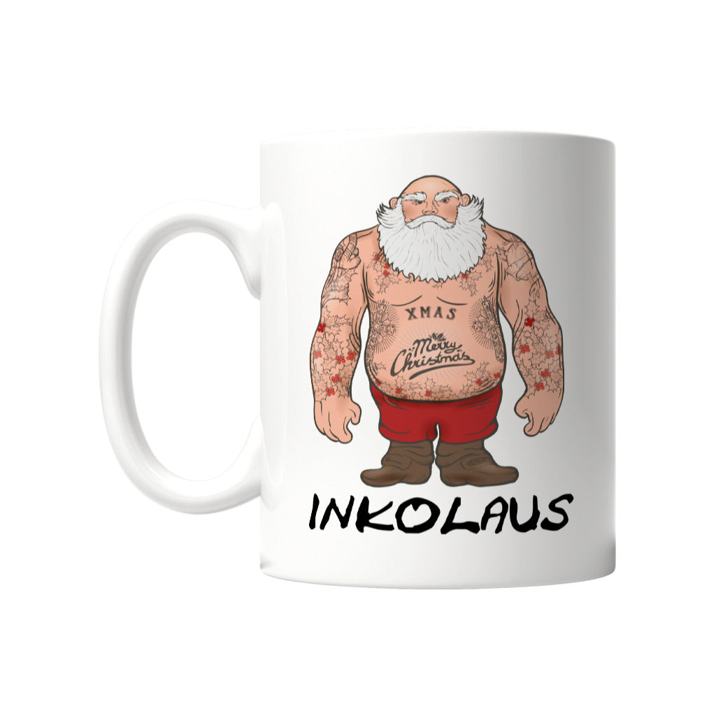 Inkolaus - Tasse Mug     Tattoo Fashion von inked-mafia.de. Dieses Teil gehört in jeden Kleiderschrank eines inked-rebels! Finde ideale Geschenke für Tätowierte, Tattoofans oder Tätowierer.