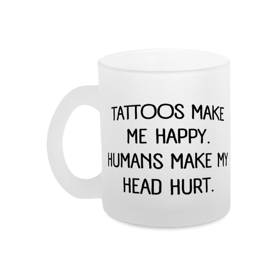 Happy - Glühweintasse Mug     Tattoo Fashion von inked-mafia.de. Dieses Teil gehört in jeden Kleiderschrank eines inked-rebels! Finde ideale Geschenke für Tätowierte, Tattoofans oder Tätowierer.