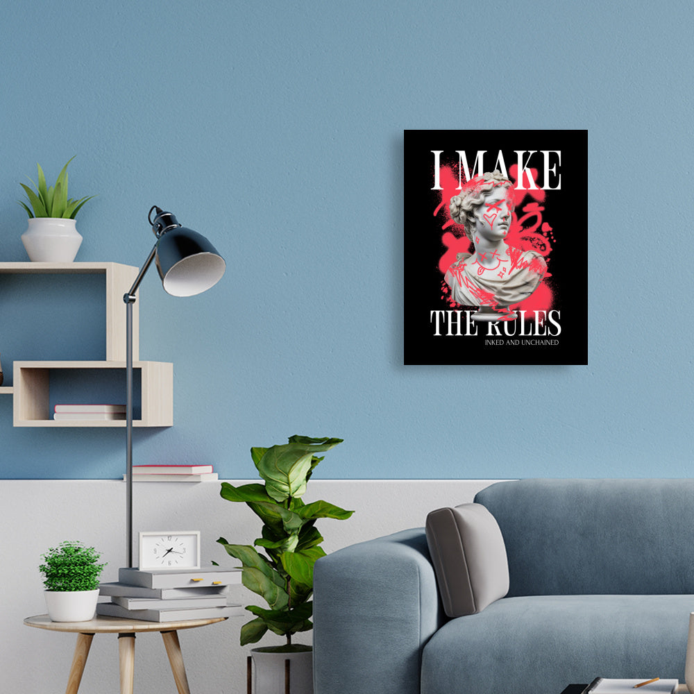 Rules - Poster Poster  45cm x 60cm   Tattoo Fashion von inked-mafia.de. Dieses Teil gehört in jeden Kleiderschrank eines inked-rebels! Finde ideale Geschenke für Tätowierte, Tattoofans oder Tätowierer.