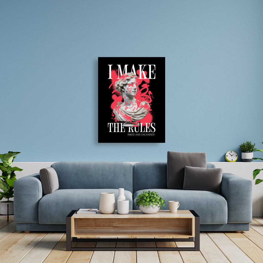 Rules - Poster Poster  60cm x 80cm   Tattoo Fashion von inked-mafia.de. Dieses Teil gehört in jeden Kleiderschrank eines inked-rebels! Finde ideale Geschenke für Tätowierte, Tattoofans oder Tätowierer.