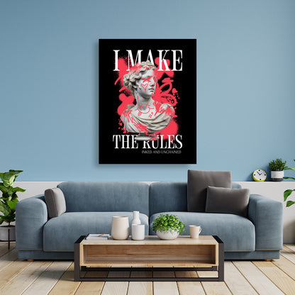 Rules - Poster Poster  90cm x 120cm   Tattoo Fashion von inked-mafia.de. Dieses Teil gehört in jeden Kleiderschrank eines inked-rebels! Finde ideale Geschenke für Tätowierte, Tattoofans oder Tätowierer.