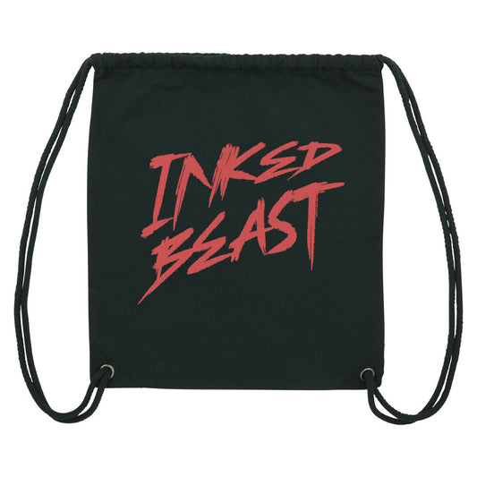 Inked Beast - Gym Bag Bag  Unisex Schwarz  Tattoo Fashion von inked-mafia.de. Dieses Teil gehört in jeden Kleiderschrank eines inked-rebels! Finde ideale Geschenke für Tätowierte, Tattoofans oder Tätowierer.