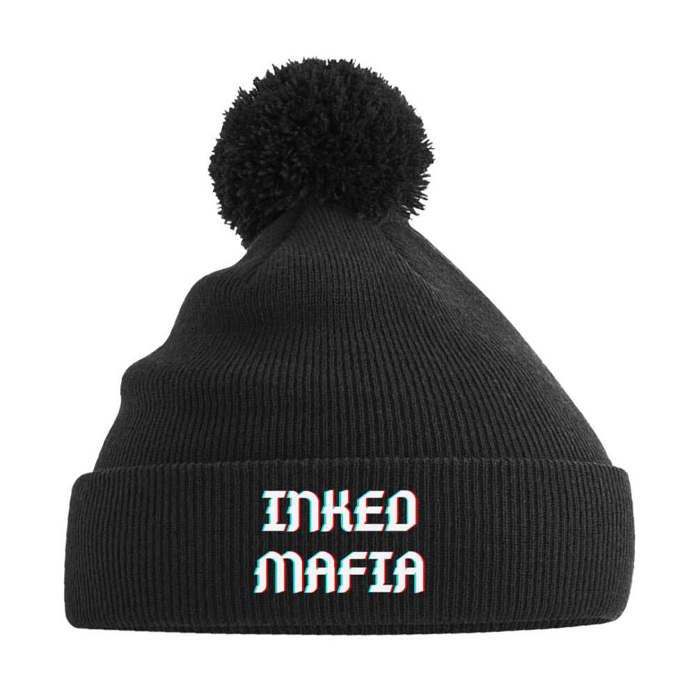 Inked Mafia - Bommelmütze Beanie     Tattoo Fashion von inked-mafia.de. Dieses Teil gehört in jeden Kleiderschrank eines inked-rebels! Finde ideale Geschenke für Tätowierte, Tattoofans oder Tätowierer.