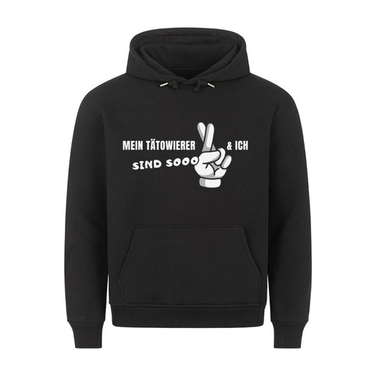 Buddy - Hoodie Hoodie  S Schwarz  Tattoo Fashion von inked-mafia.de. Dieses Teil gehört in jeden Kleiderschrank eines inked-rebels! Finde ideale Geschenke für Tätowierte, Tattoofans oder Tätowierer.