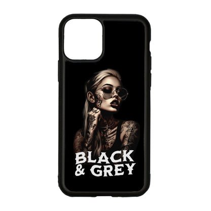 Black and Grey - iPhone Hülle CoverLarge     Tattoo Fashion von inked-mafia.de. Dieses Teil gehört in jeden Kleiderschrank eines inked-rebels! Finde ideale Geschenke für Tätowierte, Tattoofans oder Tätowierer.