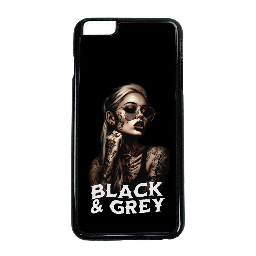 Black and Grey - iPhone Hülle CoverLarge     Tattoo Fashion von inked-mafia.de. Dieses Teil gehört in jeden Kleiderschrank eines inked-rebels! Finde ideale Geschenke für Tätowierte, Tattoofans oder Tätowierer.