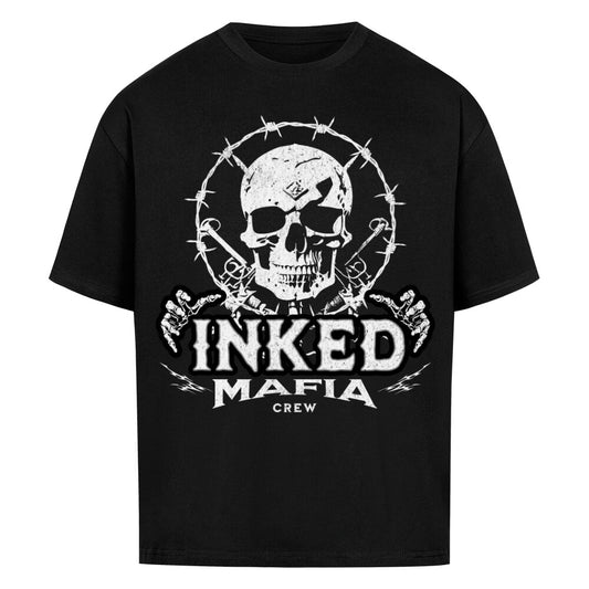 Inked-Mafia Crew - Heavy Oversized Shirt T-Shirt  XS Schwarz  Tattoo Fashion von inked-mafia.de. Dieses Teil gehört in jeden Kleiderschrank eines inked-rebels! Finde ideale Geschenke für Tätowierte, Tattoofans oder Tätowierer.