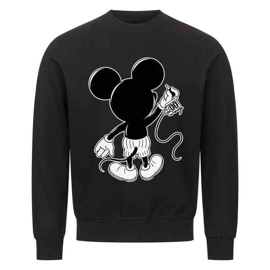 Inking Mouse - Sweatshirt Sweatshirt  S Schwarz  Tattoo Fashion von inked-mafia.de. Dieses Teil gehört in jeden Kleiderschrank eines inked-rebels! Finde ideale Geschenke für Tätowierte, Tattoofans oder Tätowierer.