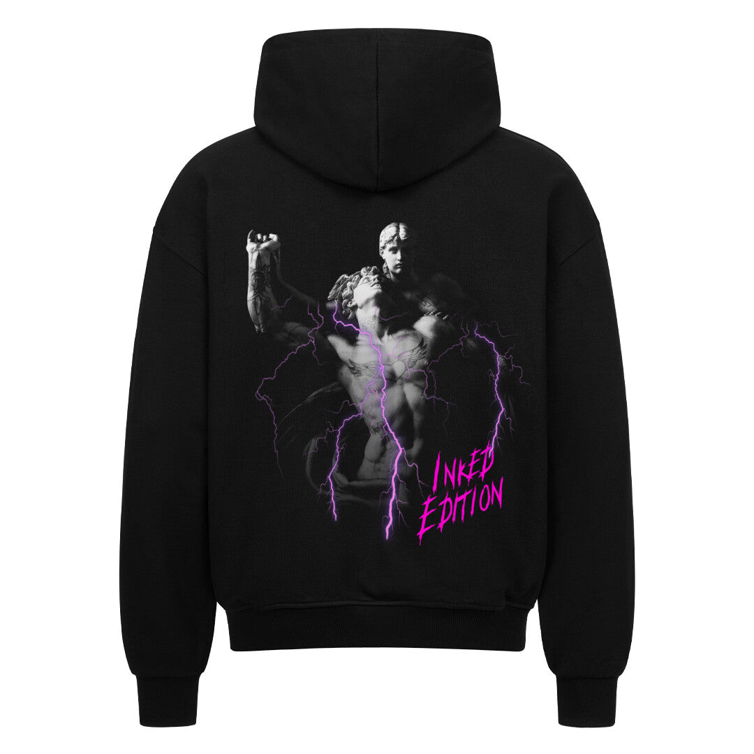 Inked Edition - Heavy Oversized Backprint Zipper Hoodie  S Schwarz  Tattoo Fashion von inked-mafia.de. Dieses Teil gehört in jeden Kleiderschrank eines inked-rebels! Finde ideale Geschenke für Tätowierte, Tattoofans oder Tätowierer.