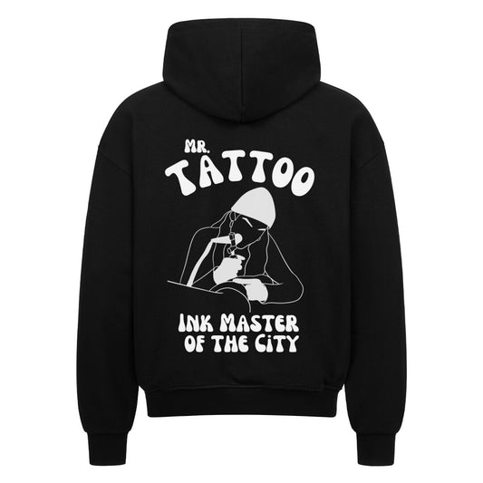 Mr. Tattoo - Heavy Oversized Backprint Zipper Hoodie  S Schwarz  Tattoo Fashion von inked-mafia.de. Dieses Teil gehört in jeden Kleiderschrank eines inked-rebels! Finde ideale Geschenke für Tätowierte, Tattoofans oder Tätowierer.