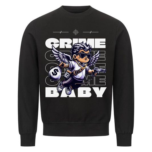 Crime Baby - Sweatshirt Sweatshirt  S Schwarz  Tattoo Fashion von inked-mafia.de. Dieses Teil gehört in jeden Kleiderschrank eines inked-rebels! Finde ideale Geschenke für Tätowierte, Tattoofans oder Tätowierer.