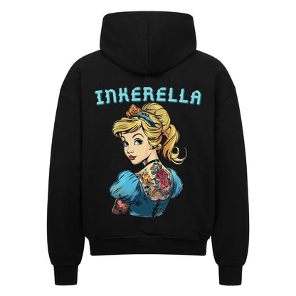 Inkerella - Heavy Oversized Backprint Zipper Hoodie  S Schwarz  Tattoo Fashion von inked-mafia.de. Dieses Teil gehört in jeden Kleiderschrank eines inked-rebels! Finde ideale Geschenke für Tätowierte, Tattoofans oder Tätowierer.