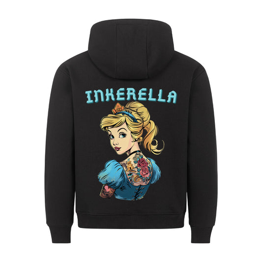 Inkerella - Backprint Hoodie Hoodie  S Schwarz  Tattoo Fashion von inked-mafia.de. Dieses Teil gehört in jeden Kleiderschrank eines inked-rebels! Finde ideale Geschenke für Tätowierte, Tattoofans oder Tätowierer.