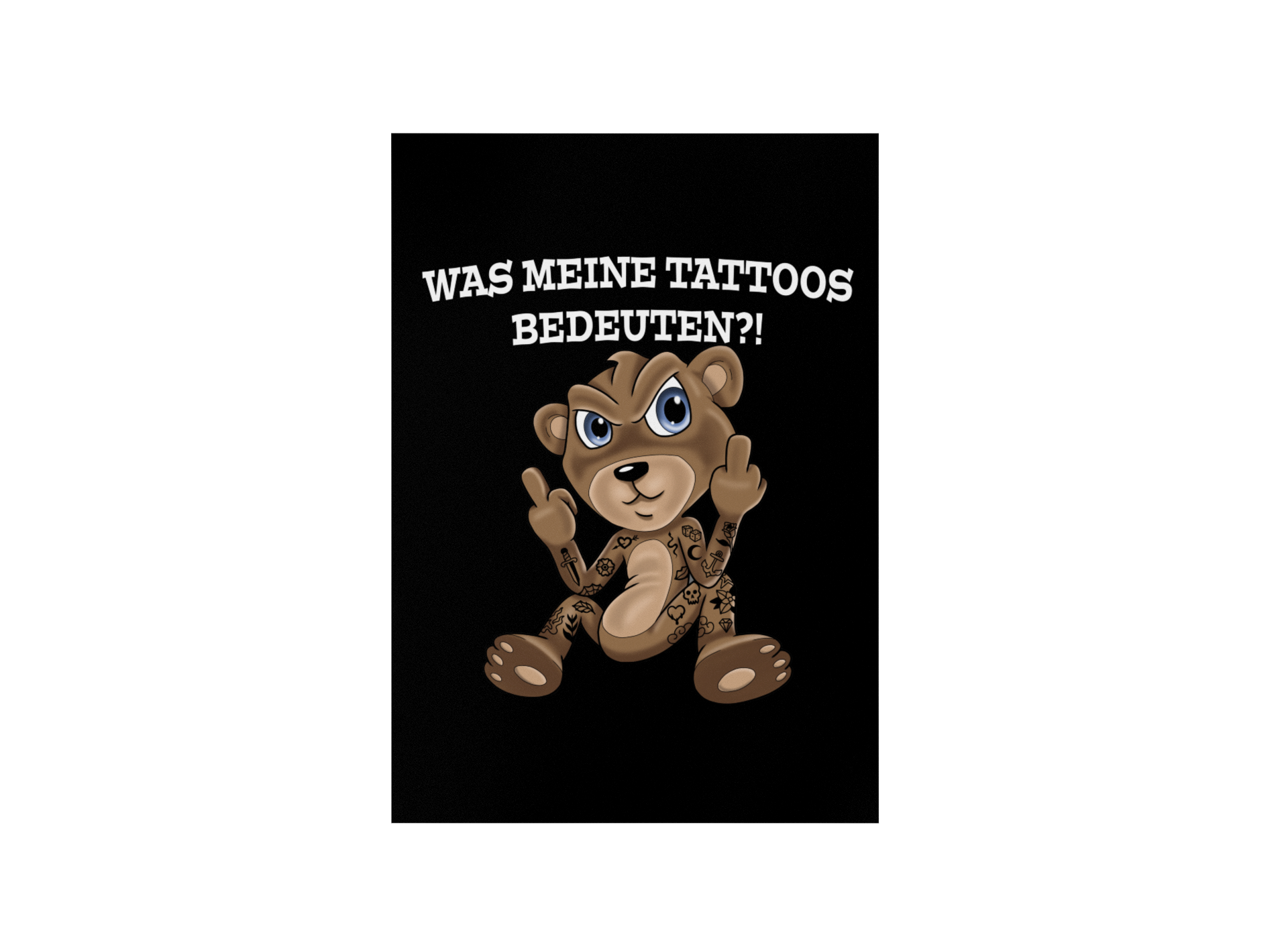 Was meine Tattoos bedeuten - Poster Poster     Tattoo Fashion von inked-mafia.de. Dieses Teil gehört in jeden Kleiderschrank eines inked-rebels! Finde ideale Geschenke für Tätowierte, Tattoofans oder Tätowierer.