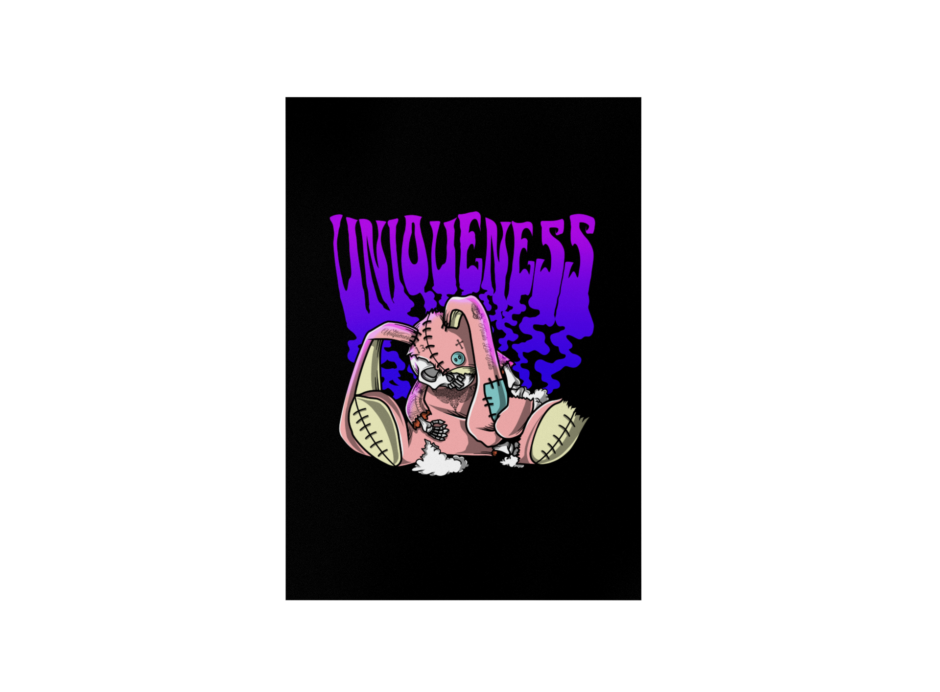 Uniqueness - Poster Poster     Tattoo Fashion von inked-mafia.de. Dieses Teil gehört in jeden Kleiderschrank eines inked-rebels! Finde ideale Geschenke für Tätowierte, Tattoofans oder Tätowierer.