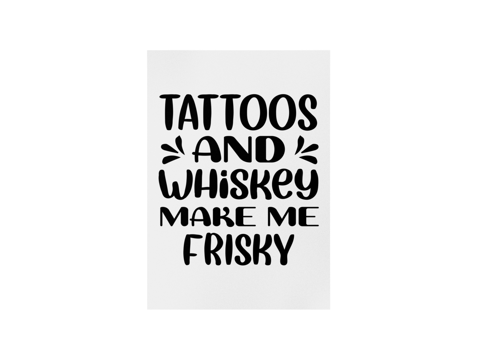 Tattoos and Whiskey - Poster Poster     Tattoo Fashion von inked-mafia.de. Dieses Teil gehört in jeden Kleiderschrank eines inked-rebels! Finde ideale Geschenke für Tätowierte, Tattoofans oder Tätowierer.